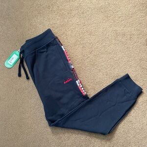 Diadora Offside “Blue Denim” Sweatpants/Trackpants (Men’s Size Small) NWT